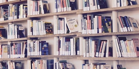 Powiększ grafikę: książki na półkach