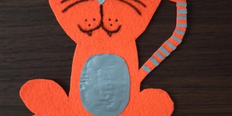 Powiększ grafikę: grafika - pomarańczowy tygrys z odblaskowymi elementami